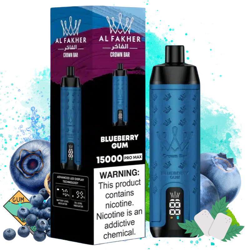 Al Fakher Blueberry Gum Goût - Puff Al Fakher Al Fakher Blueberry Gum Goût - Puff Al Fakher