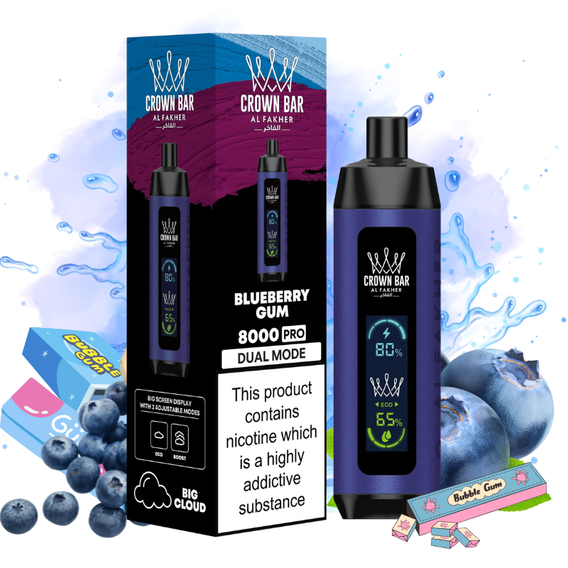 Al Fakher Blueberry Gum Goût - Puff Al Fakher Al Fakher Blueberry Gum Goût - Puff Al Fakher