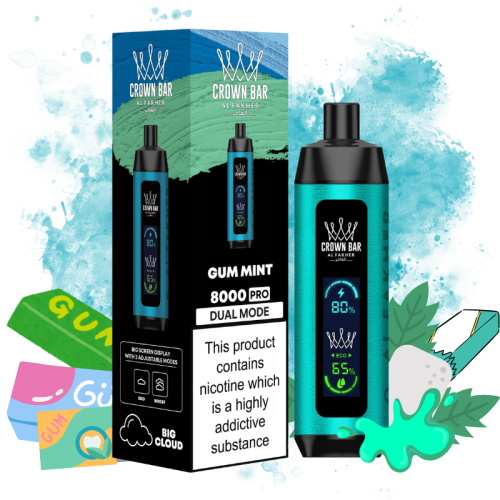 Al Fakher Gum Mint Goût - Puff Al Fakher Al Fakher Gum Mint Goût - Puff Al Fakher