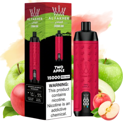 Al Fakher Two Apple Goût - Puff Al Fakher Al Fakher Two Apple Goût - Puff Al Fakher