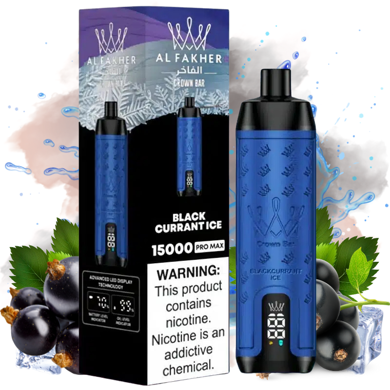 Puff Crown Bar Blackcurrant Ice - Puff Al Fakher Puff Crown Bar Blackcurrant Ice - Puff Al Fakher