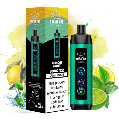 Crown Bar Lemon Mint Goût - Puff Al Fakher Crown Bar Lemon Mint Goût - Puff Al Fakher