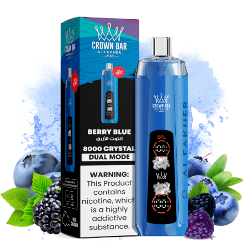 Puff Al Fakher Crystal 8K Berry Blue - Puff Al Fakher Puff Al Fakher Crystal 8K Berry Blue - Puff Al Fakher