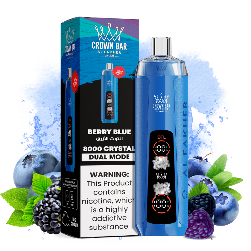 Puff Al Fakher Crystal 8K Berry Blue - Puff Al Fakher Puff Al Fakher Crystal 8K Berry Blue - Puff Al Fakher