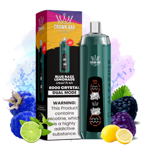 Al Fakher Crystal 8K Blue Razz Lemonade Goût - Puff Al Fakher Al Fakher Crystal 8K Blue Razz Lemonade Goût - Puff Al Fakher