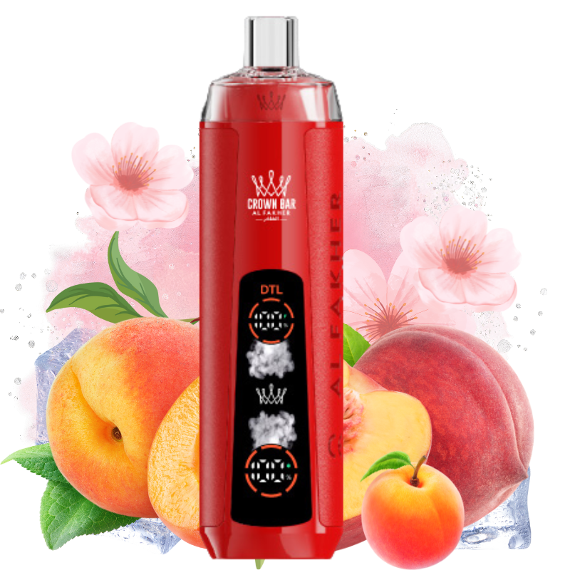 Al Fakher Crystal 8K Peach Ice Goût - Puff Al Fakher Al Fakher Crystal 8K Peach Ice Goût - Puff Al Fakher