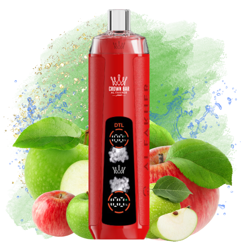 Al Fakher Crystal 8000 Two Apple Goût - Puff Al Fakher Al Fakher Crystal 8000 Two Apple Goût - Puff Al Fakher