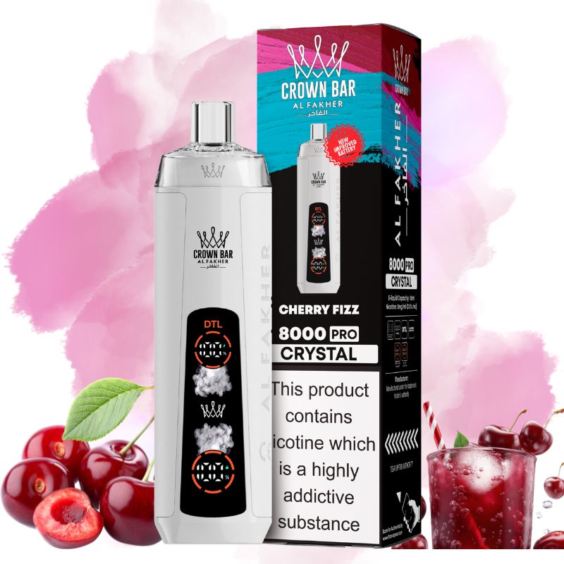 Puff Al Fakher Crystal 8K Cherry Fizz - Puff Al Fakher Puff Al Fakher Crystal 8K Cherry Fizz - Puff Al Fakher
