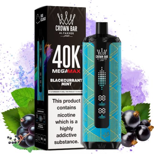 Al Fakher Mega Max 40000 Cassis Menthe - Puff Al Fakher Al Fakher Mega Max 40000 Cassis Menthe - Puff Al Fakher