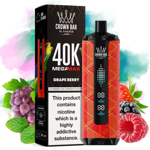 Al Fakher Mega Max 40000 Goût Grape Berry - Puff Al Fakher Al Fakher Mega Max 40000 Goût Grape Berry - Puff Al Fakher