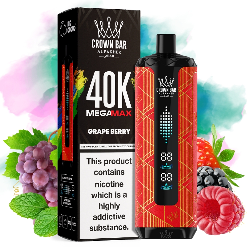 Al Fakher Mega Max 40000 Goût Grape Berry - Puff Al Fakher Al Fakher Mega Max 40000 Goût Grape Berry - Puff Al Fakher