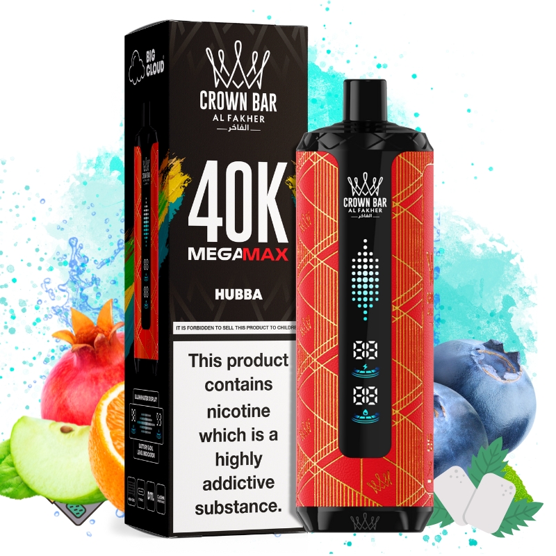 Al Fakher Mega Max 40k Hubba Goût - Puff Al Fakher Al Fakher Mega Max 40k Hubba Goût - Puff Al Fakher