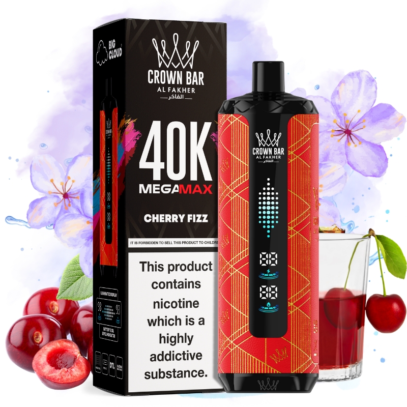 Al Fakher Mega Max 40000 Cherry Fizz - Puff Al Fakher Al Fakher Mega Max 40000 Cherry Fizz - Puff Al Fakher