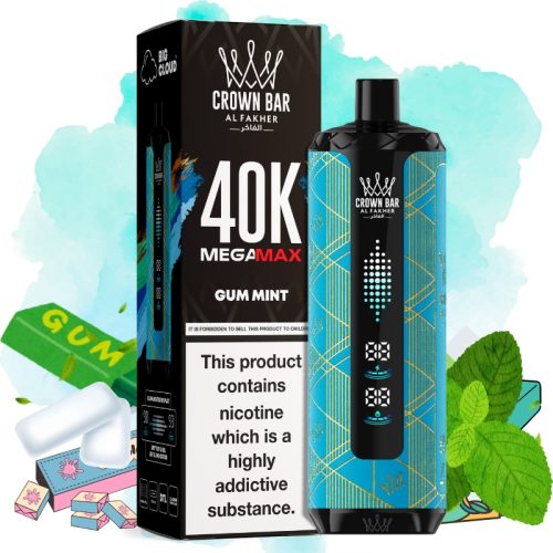 Al Fakher Mega Max 40000 Gum Mint - Puff Al Fakher Al Fakher Mega Max 40000 Gum Mint - Puff Al Fakher