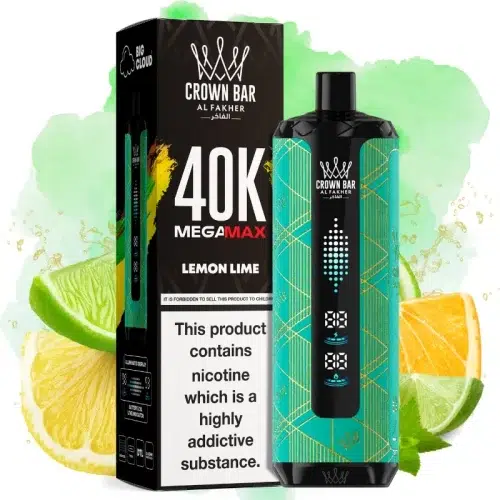 Al Fakher Mega Max 40000 Lemon Lime Goût - Puff Al Fakher Al Fakher Mega Max 40000 Lemon Lime Goût - Puff Al Fakher
