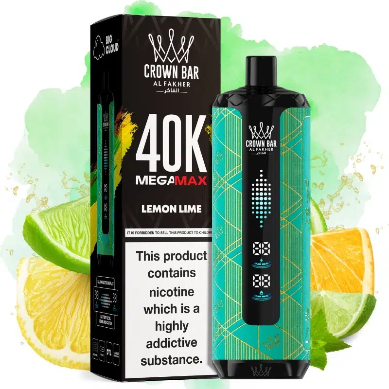 Al Fakher Mega Max 40000 Lemon Lime Goût - Puff Al Fakher Al Fakher Mega Max 40000 Lemon Lime Goût - Puff Al Fakher