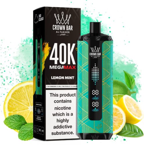 Puff Al Fakher Mega Max 40000 Lemon Mint Goût - Puff Al Fakher Puff Al Fakher Mega Max 40000 Lemon Mint Goût - Puff Al Fakher