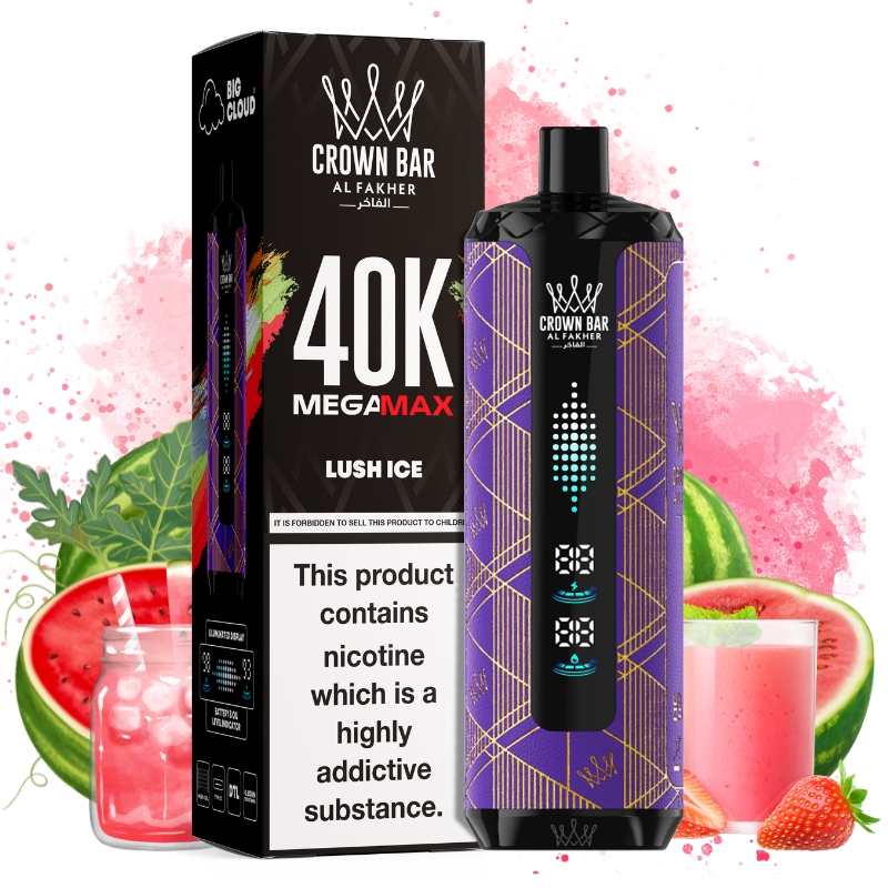 Al Fakher Mega Max 40k Lush Ice Goût - Puff Al Fakher Al Fakher Mega Max 40k Lush Ice Goût - Puff Al Fakher