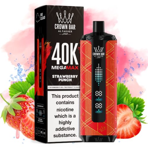 Al Fakher Mega Max 40000 Punch Fraise - Puff Al Fakher Al Fakher Mega Max 40000 Punch Fraise - Puff Al Fakher