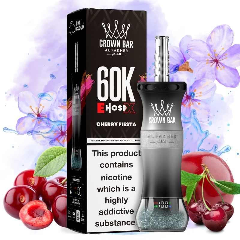 Al Fakher 60000 E-hose X Cherry Fiesta Goût - Puff Al Fakher Al Fakher 60000 E-hose X Cherry Fiesta Goût - Puff Al Fakher