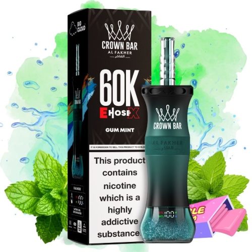 Al Fakher 60K E-hose X Gum Mint Goût - Puff Al Fakher Al Fakher 60K E-hose X Gum Mint Goût - Puff Al Fakher