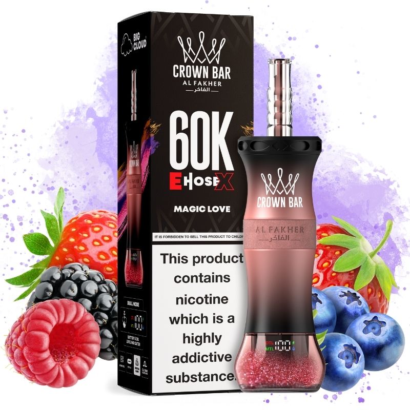 Al Fakher 60000 E-hose X Magic Love Goût - Puff Al Fakher Al Fakher 60000 E-hose X Magic Love Goût - Puff Al Fakher