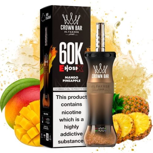 Al Fakher 60K E-hose X Mango Pineapple Goût - Puff Al Fakher Al Fakher 60K E-hose X Mango Pineapple Goût - Puff Al Fakher