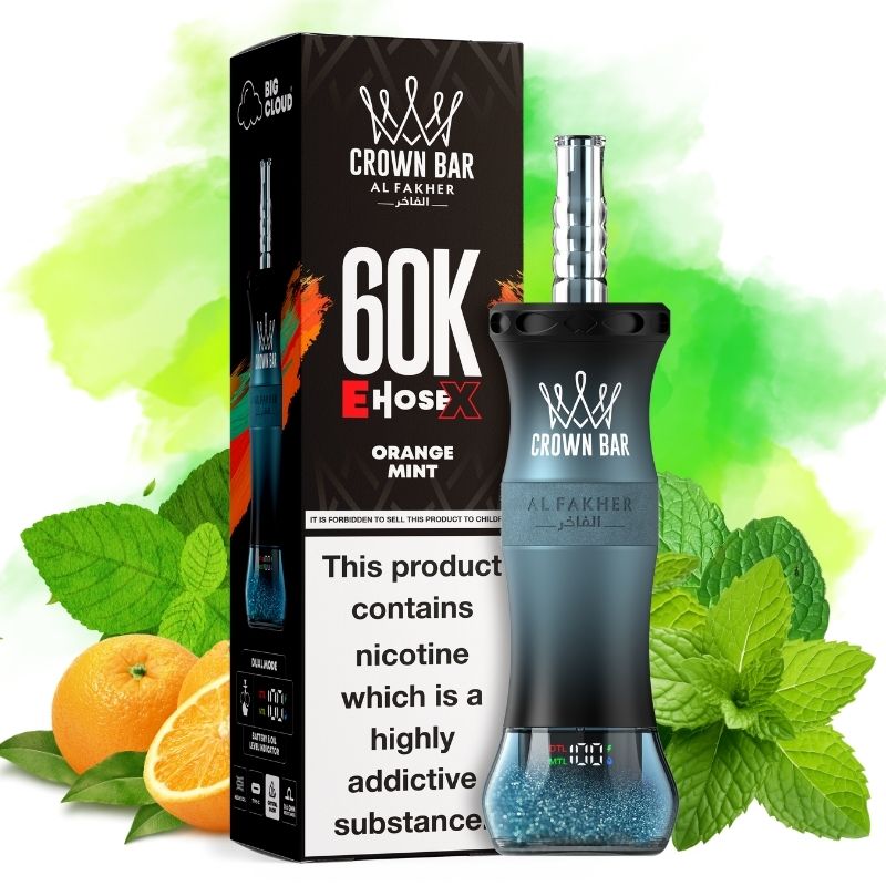 Al Fakher 60000 E-hose X Orange Mint Goût - Puff Al Fakher Al Fakher 60000 E-hose X Orange Mint Goût - Puff Al Fakher