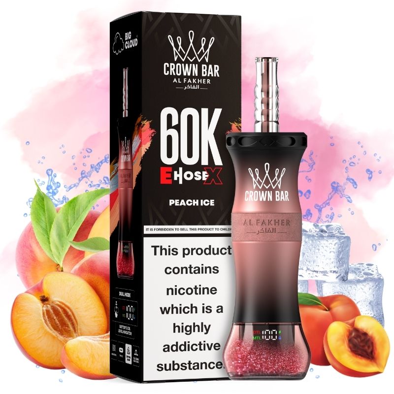 Al Fakher 60K Peach Ice Goût - Puff Al Fakher Al Fakher 60K Peach Ice Goût - Puff Al Fakher