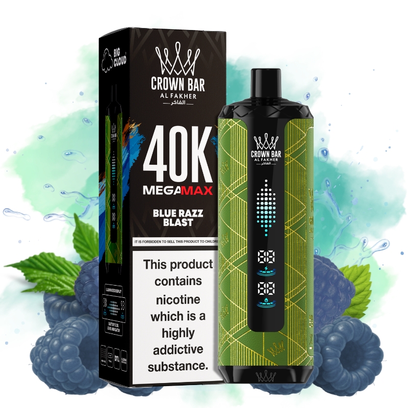 Al Fakher Mega Max 40000 Blue Razz Blast - Puff Al Fakher Al Fakher Mega Max 40000 Blue Razz Blast - Puff Al Fakher
