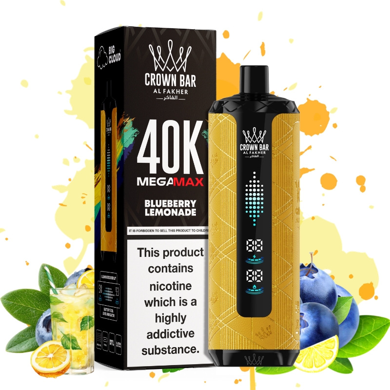 Al Fakher Mega Max 40000 Blueberry Lemonade - Puff Al Fakher Al Fakher Mega Max 40000 Blueberry Lemonade - Puff Al Fakher