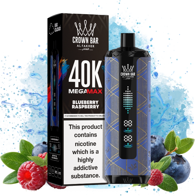 Al Fakher Mega Max 40000 Blueberry Raspberry - Puff Al Fakher Al Fakher Mega Max 40000 Blueberry Raspberry - Puff Al Fakher